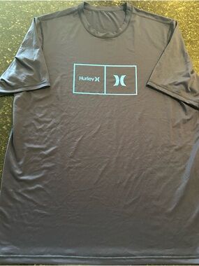 Hurley navy Short-Sleeve Tee with Teal Logo